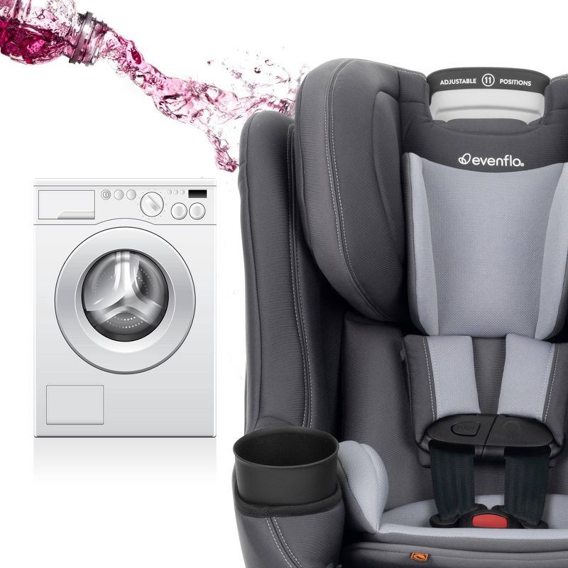 slide 18 of 18, Evenflo REO by Revolve360 Rotating Convertible Car Seat with Quick Clean Cover - Danvers, 1 ct