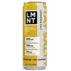 LMNT Zero-Sugar Lemonade Sparkling Electrolyte Drink - 12 fl oz