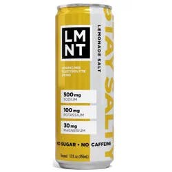 LMNT Zero-Sugar Lemonade Sparkling Electrolyte Drink - 12 fl oz