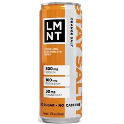 LMNT Zero-Sugar Electrolytes Sparkling Orange Single - 12 oz