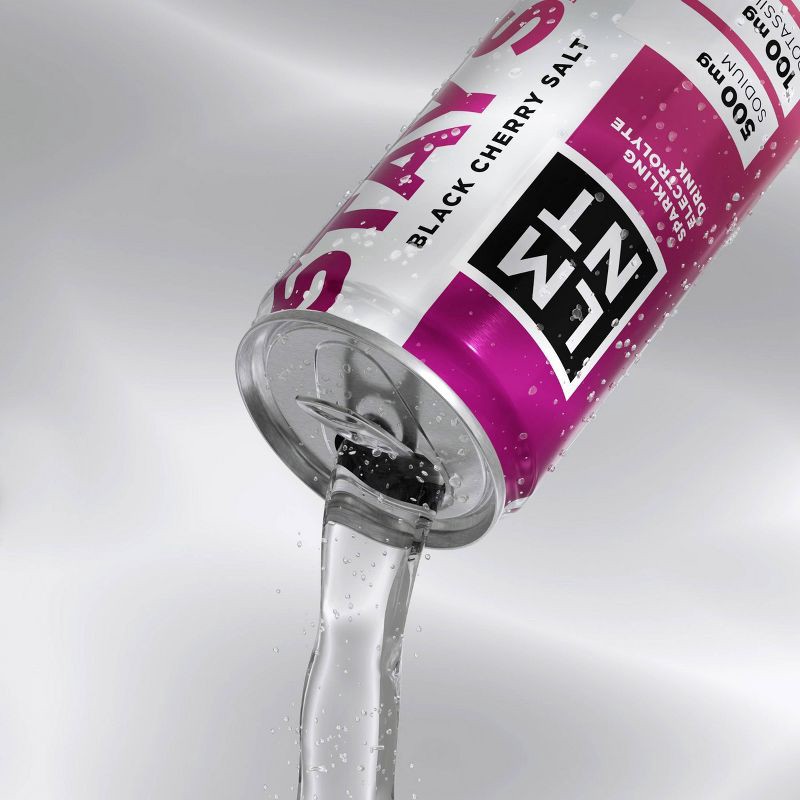 slide 4 of 4, LMNT Zero-Sugar Black Cherry Sparkling Electrolyte Drink - 12 fl oz, 12 fl oz