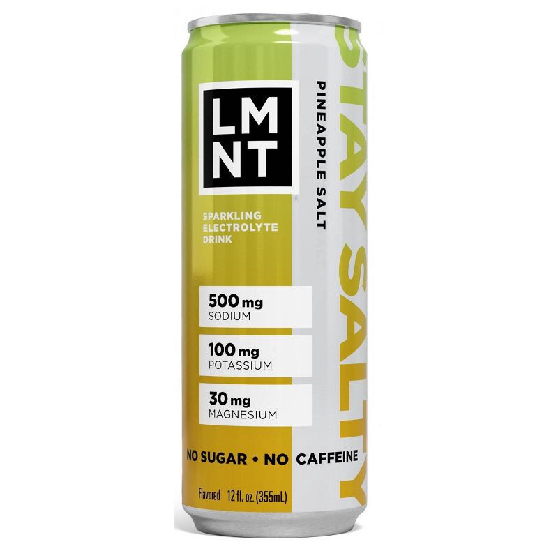 slide 1 of 5, LMNT Zero-Sugar Electrolytes Sparkling Pineapple Single - 12 oz, 12 oz