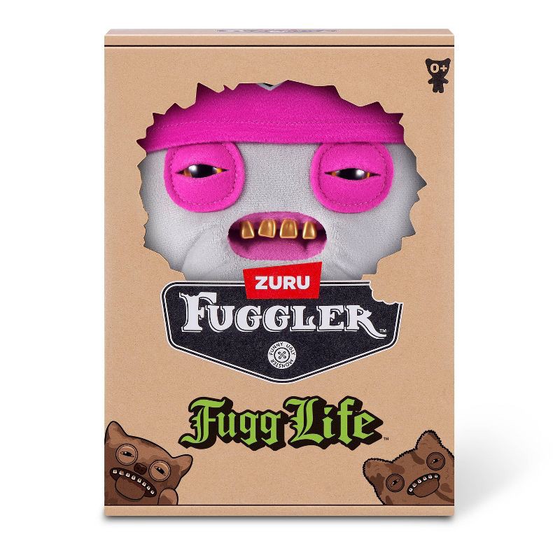 slide 1 of 6, Fuggler 9" Fugg Life Squidge gray Stuffed Animal, 1 ct