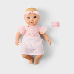 14" Blonde Hair/Blue Eyes Girl Baby Doll - Gigglescape™