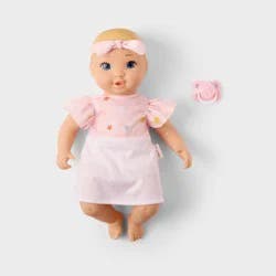 14" Blonde Hair/Blue Eyes Girl Baby Doll - Gigglescape™