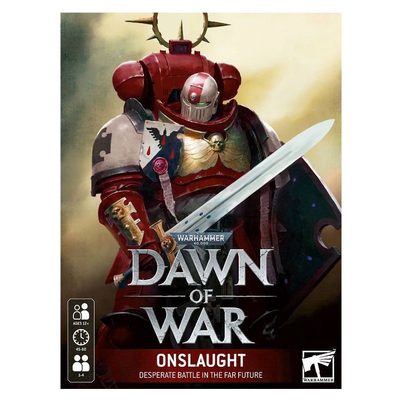 slide 1 of 4, Games Workshop Dawn of War: Onslaught Board Game: Strategy for 1-4 Players, Social Skills, Includes Cards & Figures, 1 ct