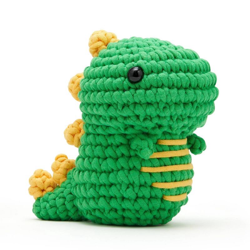 slide 3 of 9, The Woobles Fred the Dino Crochet Kit, 1 ct