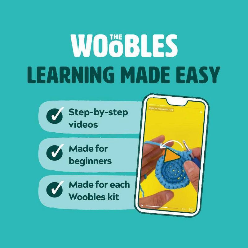slide 5 of 9, The Woobles Fred the Dino Crochet Kit, 1 ct