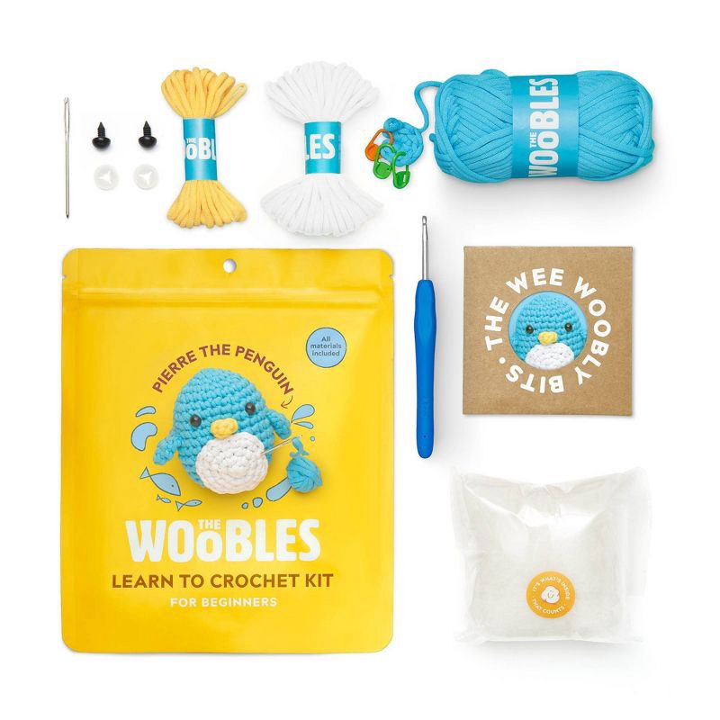 slide 4 of 10, The Woobles Pierre the Penguin Crochet Kit, 1 ct