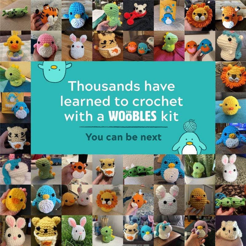 slide 9 of 10, The Woobles Pierre the Penguin Crochet Kit, 1 ct