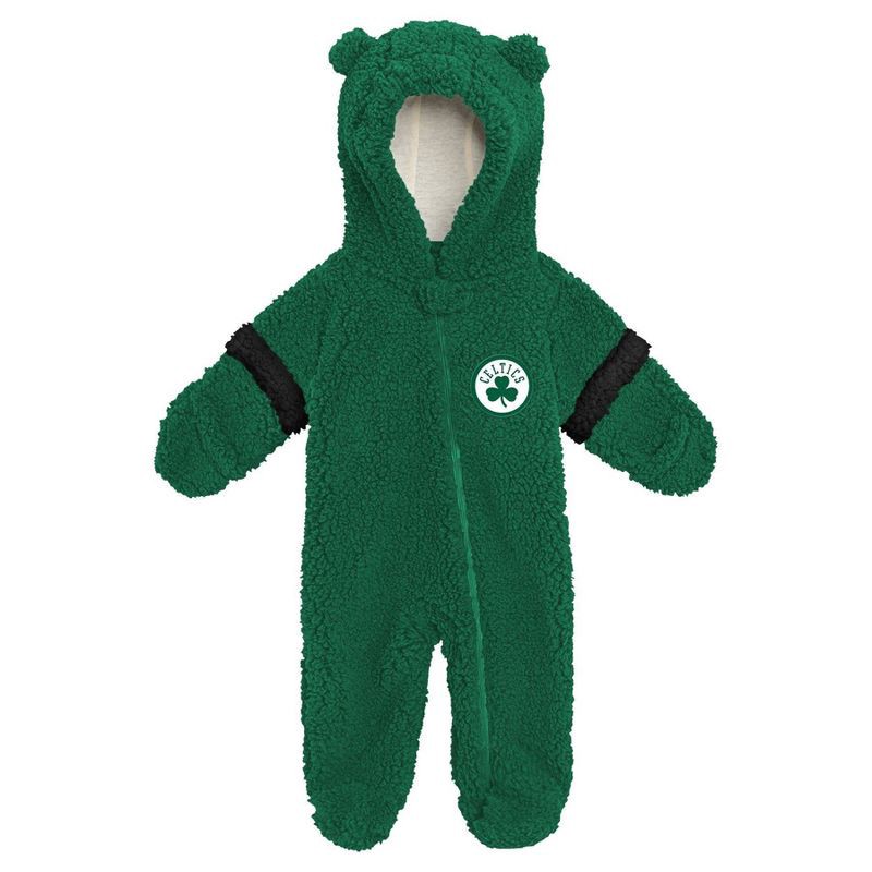 slide 1 of 1, NBA Boston Celtics Newborn Faux Fur Bodysuit - 0-3 Months, 1 ct