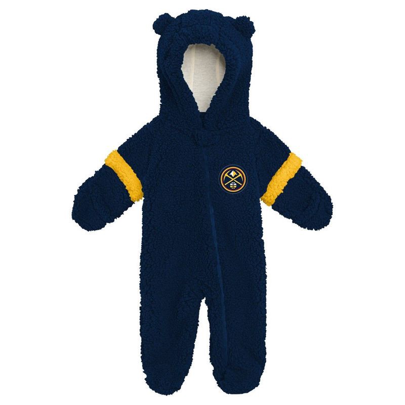slide 1 of 1, NBA Denver Nuggets Newborn Faux Fur Bodysuit - 0-3 Months, 1 ct