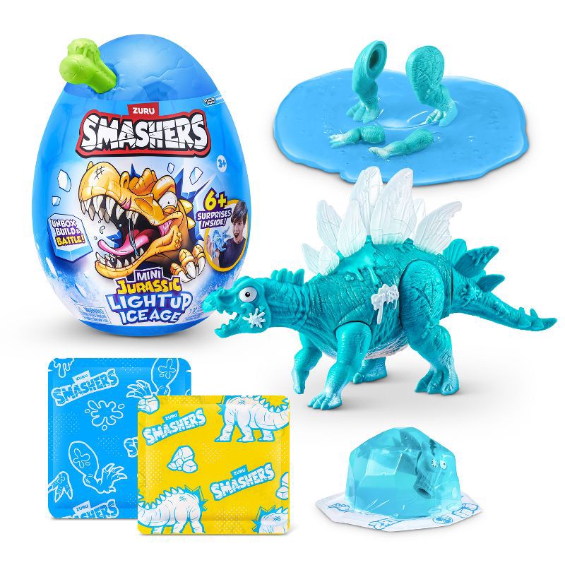 slide 1 of 6, Smashers Mini Ice Age Blue Egg Animal Figure, 1 ct