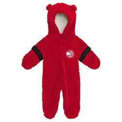 NBA Atlanta Hawks Newborn Faux Fur Bodysuit - 3-6 Months
