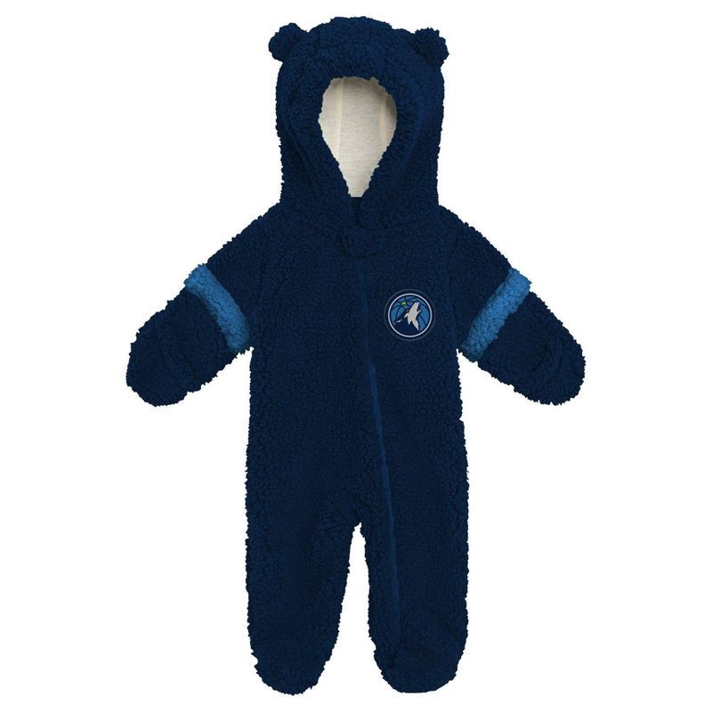 slide 1 of 1, NBA Minnesota Timberwolves Newborn Faux Fur Bodysuit - 3-6 Months, 1 ct