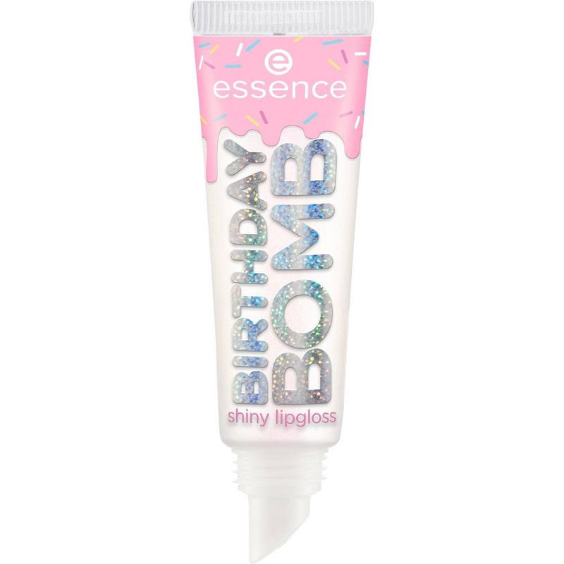 slide 1 of 9, essence Birthday Bomb Shiny Lip Gloss - 01 Cake My Day! - 0.33 fl oz: Liquid, Single Container, Light Tones, 0.33 fl oz