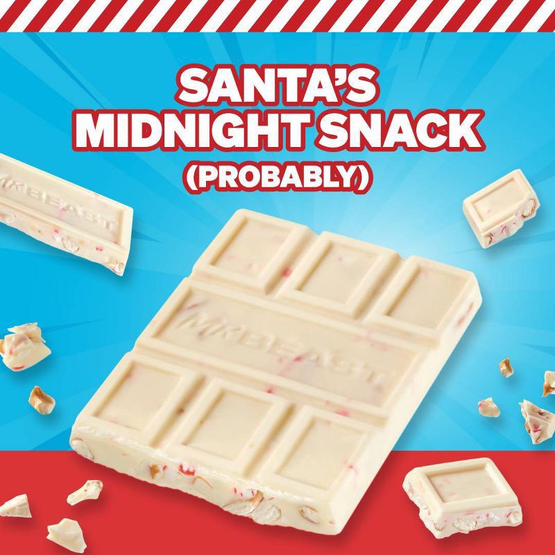 slide 7 of 9, Feastables Pretzel Mint Crunch XL Christmas Chocolate Bar Stocking Stuffer - 3.35oz, 3.35 oz