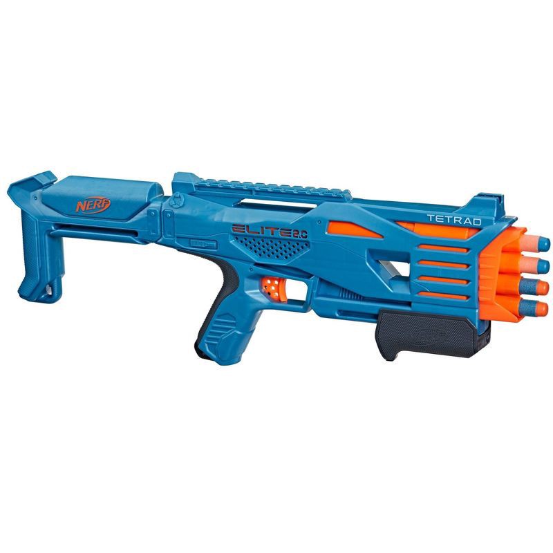 slide 3 of 5, NERF Elite 2.0 Tetrad QS 4 Toy Blaster, 1 ct