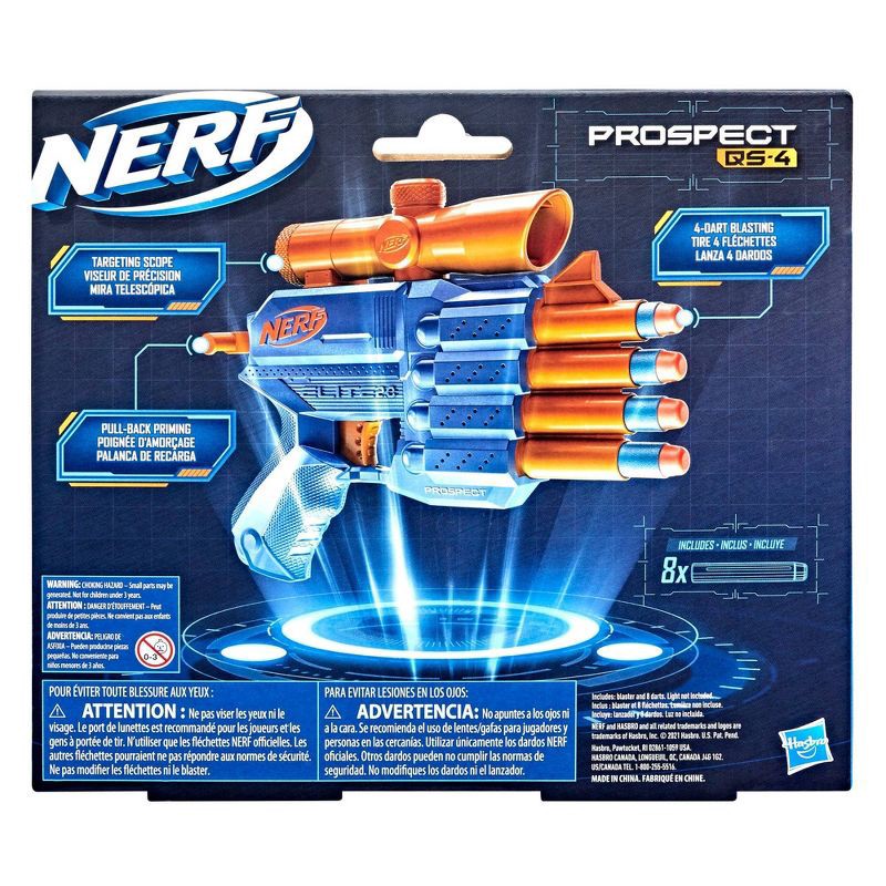 slide 4 of 6, NERF Elite 2.0 Prospect QS 4 Toy Blaster, 1 ct