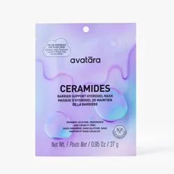 Avatara Ceramides Calming Hydrogel Mask - 0.95 fl oz: Moisturizing, Paraben-Free, Vegan, For Normal & Dry Skin