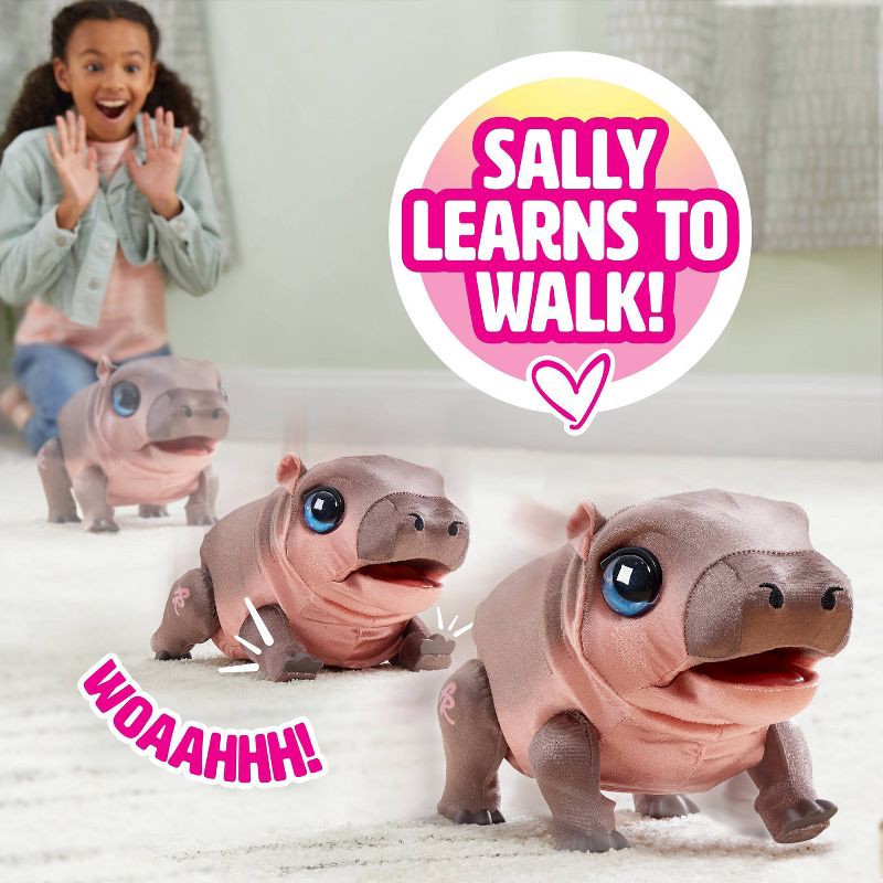 slide 3 of 7, FurReal Friends Sally the Hippo 28179 Stuffed Animals, 1 ct