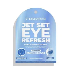 Vitamasques Jet Set Refresh Metallic Gel Eye Pads - 0.24 fl oz