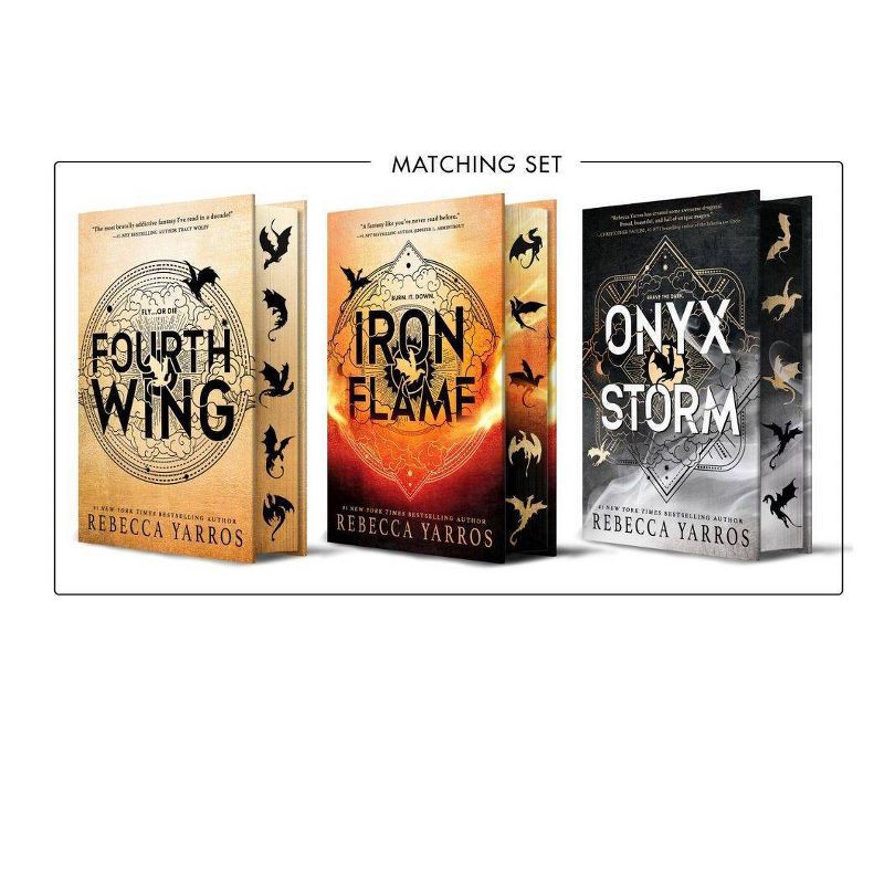 slide 3 of 3, Macmillan Publishers Fourth Wing (Wing and Claw Collection) - by Rebecca Yarros (Hardcover), 1 ct