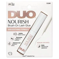 DUO Nourish Brush On Lash Glue Clr: Latex, Water, Travel Size