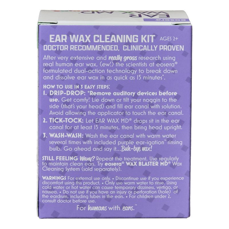 slide 3 of 5, Ear Pain MD Ear Wax MD Eosera Kids' Multi-Use Wax Cleaning Kit - 5 vials, 1 ct