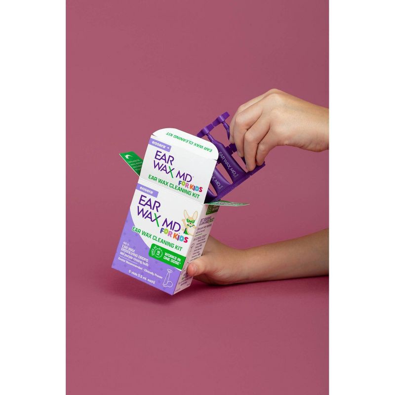 slide 4 of 5, Ear Pain MD Ear Wax MD Eosera Kids' Multi-Use Wax Cleaning Kit - 5 vials, 1 ct