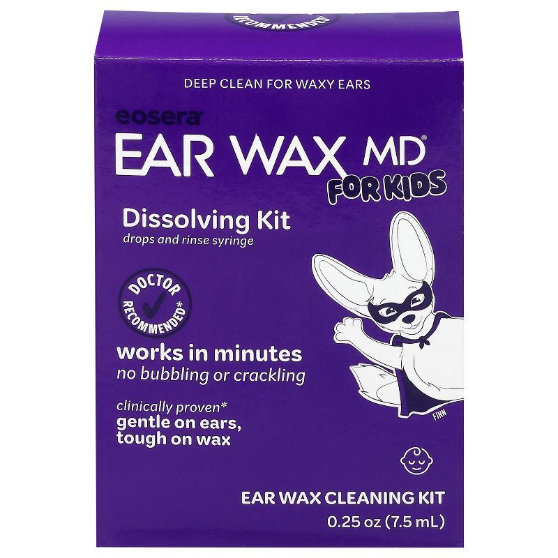 slide 1 of 7, Earwax MD Eosera Ear Wax MD For Kids' Multi-Use Wax Cleaning Kit - 5 vials, 1 ct