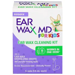 Earwax MD Eosera Ear Wax MD For Kids' Multi-Use Wax Cleaning Kit - 5 vials