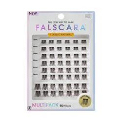 Falscara Multipack Lash Extensions - Classic Natural Lash Clusters - 50ct
