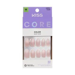 KISS Products Kiss Core Color Press-On Fake Nails Medium Almond - Dulcet - 35ct