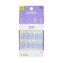 KISS Products Kiss Core Color Press-On Fake Nails Short Almond - Flee - 35ct