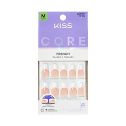 KISS Products KISS Nails CORE Press-On Fake Nails - Medium Coffin - Reunion - 35ct