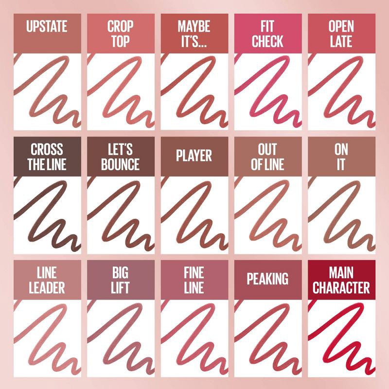 slide 6 of 6, Maybelline Lifter Liner Lip Liner Pencil with Hyaluronic Acid - Upstate - 0.04oz, 0.04 oz
