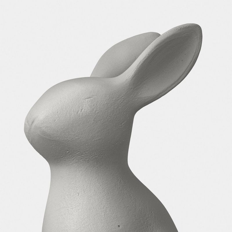 slide 4 of 4, Small Cement Rabbit Outdoor Garden Figurine Gray - Threshold™, 1 ct