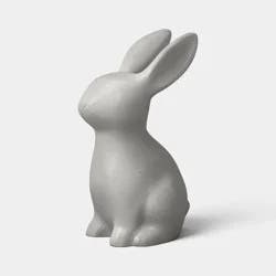 Small Cement Rabbit Outdoor Garden Figurine Gray - Threshold™
