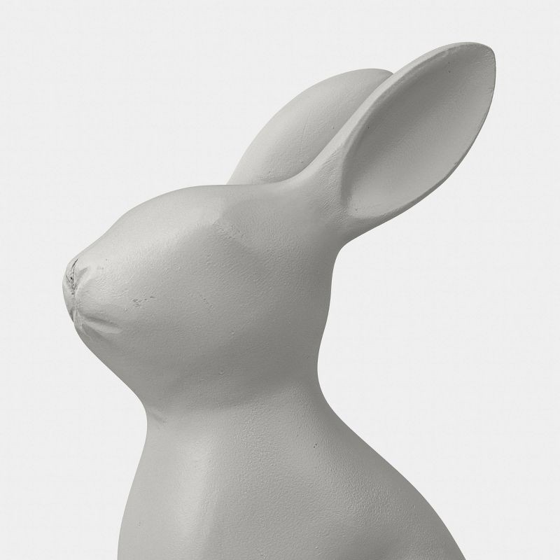 slide 4 of 4, Large Cement Rabbit Outdoor Garden Figurine - Threshold™ Gray, 1 ct