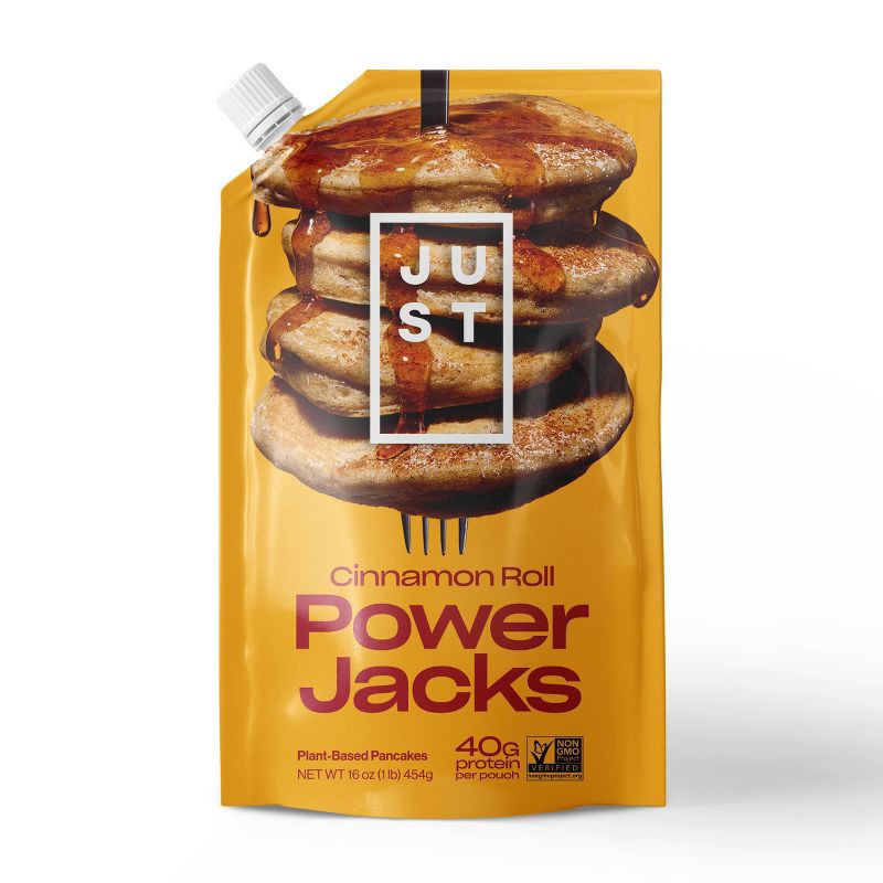 slide 1 of 3, Eat Just Power Jacks Cinnamon Roll Pancakes - 16oz, 16 oz