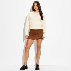 Women's Pullover Sweater - Wild Fable™ Off-White XL