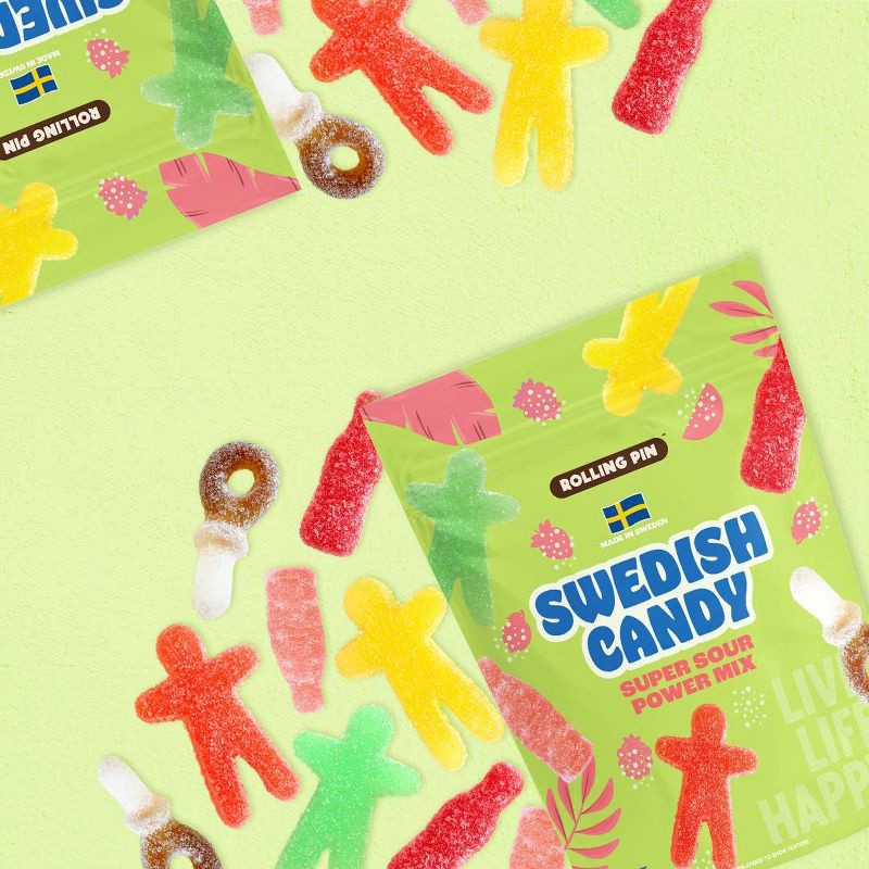 slide 3 of 3, Rolling Pin Super Sour Power Gummy Swedish Candy - 5.2oz, 5.2 oz
