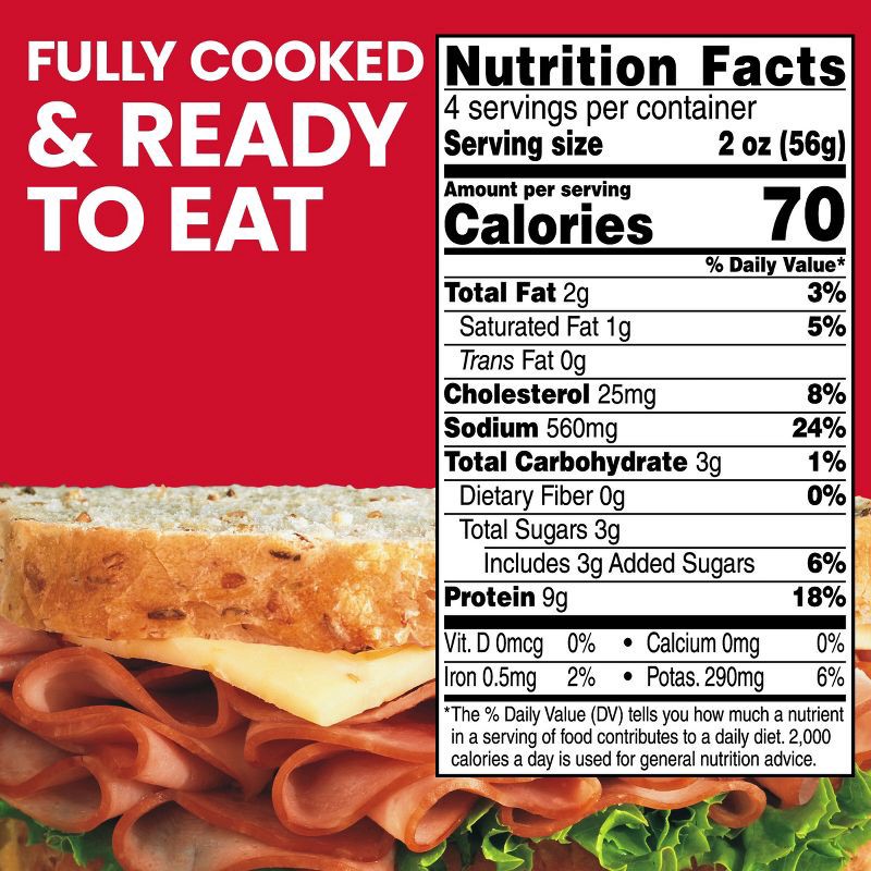 slide 6 of 6, Hillshire Farm Hot Honey Ham Pork Boneless - 8oz, 8 oz