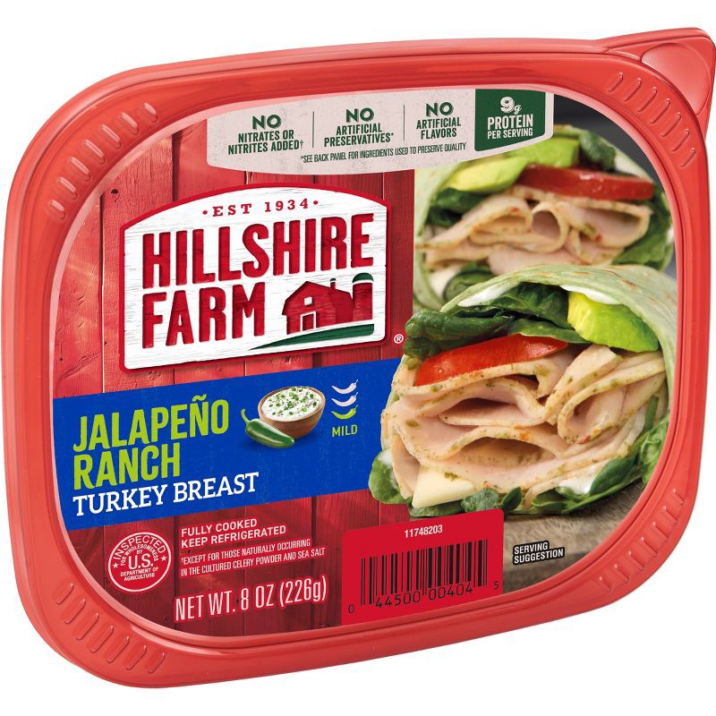 slide 8 of 8, Hillshire Farm Jalapeno Ranch Turkey Boneless - 8oz, 8 oz