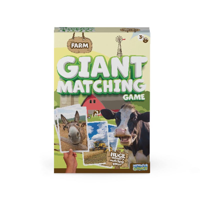slide 2 of 8, PlayMonster Farm Giant Matching Card Board Game, 1 ct