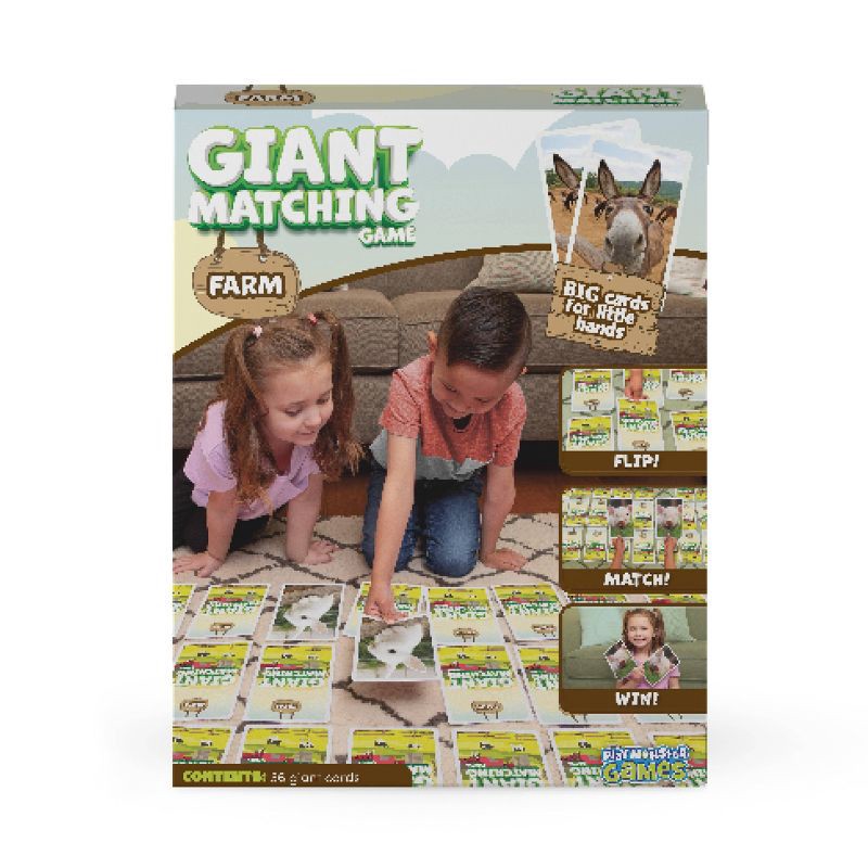 slide 3 of 8, PlayMonster Farm Giant Matching Card Board Game, 1 ct