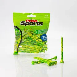 Pride Sports PrideSports 3-1/4" Special Edition Wood Golf Tee - 45pk Yellow/Green