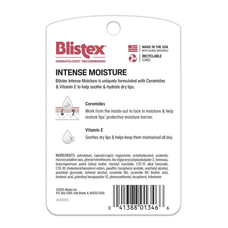 slide 5 of 7, Blistex Intense Moisture Lip Balms - 0.26oz/2pk, 0.26 oz, 2 ct
