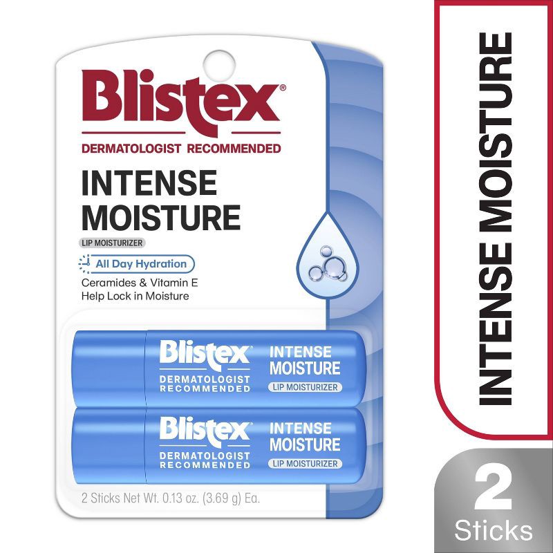 slide 6 of 7, Blistex Intense Moisture Lip Balms - 0.26oz/2pk, 0.26 oz, 2 ct